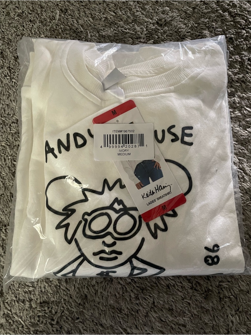 Keith Haring Andy Mouse Crewneck Sweatshirt